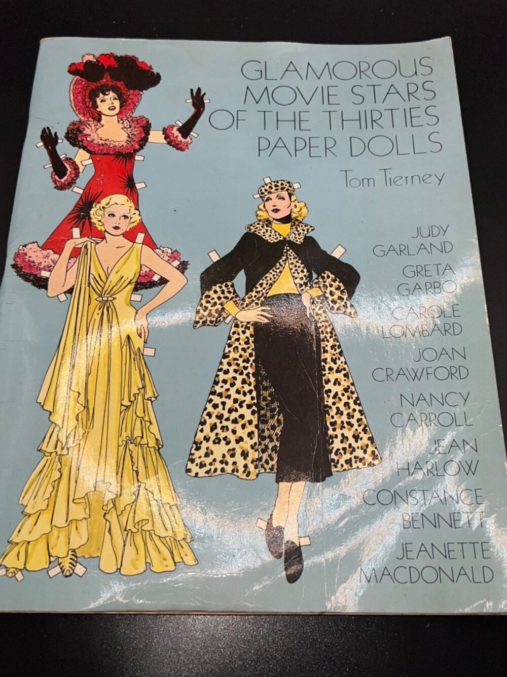 Glamorous Movie Stars Of The Thirties Paper Dolls Tom Tierney 1978 Retro toy VTG